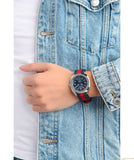 Gucci GG2570 Quartz Blue Dial Blue & Red Nylon Strap Watch For Men - YA142304 Authentic Buy Shop Now