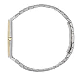 Gucci 25H Quartz Gold Dial Silver Steel Strap Watch for Women - YA163403 Authentic Buy Shop Now