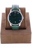 Gucci G-Timeless Mother of Pearl Green Dial Green Leather Strap Watch For Women - YA1264042 Authentic Buy Shop Now