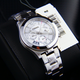 Fossil Boyfriend Multifunction Silver Dial Silver Steel Strap Watch for Women - ES3883 Authentic Buy Shop Now