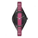 Calvin Klein Rebel Red Black Dial Red Leather Strap Watch for Women - K8P237U1 Authentic Buy Shop Now