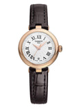 Tissot Bellissima Small Lady White Dial Brown Leather Strap Watch For Women - T126.010.36.013.00 Authentic Buy Shop Now