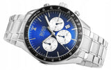 Hugo Boss Chronograph Blue Dial Silver Steel Strap Watch for Men - 1513630 Authentic Buy Shop Now