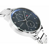 Tommy Hilfiger Chase Multifunction Blue Dial Silver Steel Strap Watch for Men - 1791575 Authentic Buy Shop Now