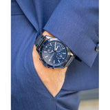 Tommy Hilfiger Bank Quartz Blue Dial Blue Steel Strap Watch for Men - 1791720 Authentic Buy Shop Now