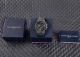 Tommy Hilfiger Tyson Chronograph Black Dial Black Steel Strap Watch For Men - 1710590 Authentic Buy Shop Now