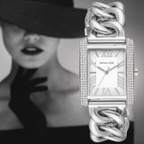 Michael Kors Emery Three Hand White Dial Silver Steel Strap Watch For Women - MK7438 Authentic Buy Shop Now