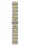 Tissot Ballade Powermatic 80 Mother of Pearl Silver Dial Two Tone Steel Strap Watch For Women - T108.208.22.117.00 Authentic Buy Shop Now