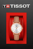 Tissot Everytime Lady Silver Dial Brown Leather Strap Watch for Women - T143.210.36.011.00 Authentic Buy Shop Now