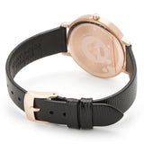 Emporio Armani Kappa Mother of Pearl Dial Black Leather Strap Watch For Women - AR80011 Authentic Buy Shop Now