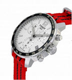 Tissot Quickster Chronograph NBA Chicago Bulls White Dial Red NATO Strap Watch For Men - T095.417.17.037.04 Authentic Buy Shop Now