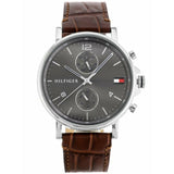 Tommy Hilfiger Daniel Grey Dial Brown Leather Strap Watch for Men - 1710416 Authentic Buy Shop Now