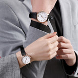 Emporio Armani Kappa Quartz White Dial Black Leather Strap Watch For Men - AR80015 Authentic Buy Shop Now