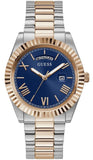 Guess Connoisseur Quartz Blue Dial Two Tone Steel Strap Watch For Men - GW0265G12 Authentic Buy Shop Now