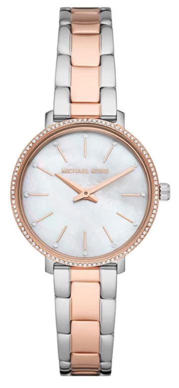Michael Kors Pyper Quartz Mother of Pearl White Dial Two Tone Steel Strap Watch For Women - MK1066 Authentic Buy Shop Now