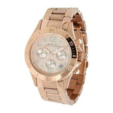 Marc Jacobs Rock Chronograph Rose Gold Dial Rose Gold Steel Strap Watch for Women - MBM3156 Authentic Buy Shop Now