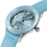 Breitling Superocean Heritage '57 Pastel Paradise Blue Dial Blue Leather Strap Watch for Women - A10340161C1X1 Authentic Buy Shop Now