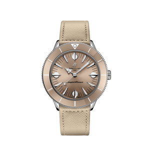 Breitling Superocean Heritage '57 Brown Dial Beige Leather Strap Watch for Women - A10340A41A1X1 Authentic Buy Shop Now