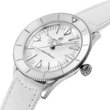 Breitling Superocean Heritage '57 Pastel Paradise White Dial White Leather Strap Watch for Women - A10340A71A1X1 Authentic Buy Shop Now