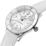 Breitling Superocean Heritage '57 Pastel Paradise White Dial White Leather Strap Watch for Women - A10340A71A1X1 Authentic Buy Shop Now
