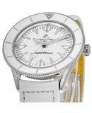 Breitling Superocean Heritage '57 Pastel Paradise White Dial White Leather Strap Watch for Women - A10340A71A1X1 Authentic Buy Shop Now