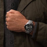 Breitling Superocean Heritage '57 Black Dial Silver Mesh Bracelet Watch for Men - A10370121B1A1 Authentic Buy Shop Now