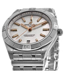 Breitling Chronomat 36 Mother of Pearl Dial Silver Steel Strap Watch for Women - A10380101A4A1 Authentic Buy Shop Now