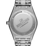 Breitling Chronomat Automatic 36 Blue Dial Silver Steel Strap Watch for Women - A10380101C1A1 Authentic Buy Shop Now