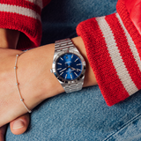 Breitling Chronomat Automatic 36 Blue Dial Silver Steel Strap Watch for Women - A10380101C1A1 Authentic Buy Shop Now
