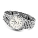 Breitling Chronomat Automatic 36 Diamonds White Dial Silver Steel Strap Watch for Women - A10380591A1A1 Authentic Buy Shop Now