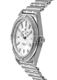 Breitling Chronomat Automatic 36 Diamonds White Dial Silver Steel Strap Watch for Women - A10380591A1A1 Authentic Buy Shop Now