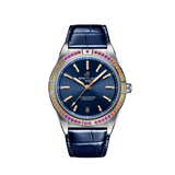 Breitling Chronomat Automatic 36 South Sea Blue Dial Blue Leather Strap Watch for Women - A10380611C1P1 Authentic Buy Shop Now