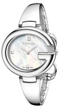 Gucci Guccissima Diamonds Mother of Pearl Dial Silver Steel Strap Watch For Women - YA134303 Authentic Buy Shop Now