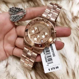 Marc Jacobs Blade Chronograph Rose Gold Dial Rose Gold Steel Strap Watch for Women - MBM3102 Authentic Buy Shop Now