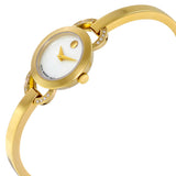 Movado Rondiro Mother of Pearl Dial Gold Steel Strap Watch For Women - 0606889 Authentic Buy Shop Now