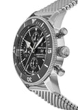 Breitling Superocean Heritage Chronograph 44 Black Dial Silver Mesh Bracelet Watch for Men - A13313121B1A1 Authentic Buy Shop Now