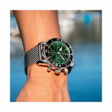 Breitling Superocean Heritage Chronograph 44 Green Dial Silver Mesh Bracelet Watch for Men - A13313121L1A1 Authentic Buy Shop Now