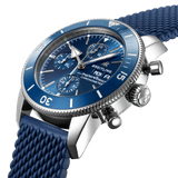 Breitling Superocean Heritage Chronograph 44 Blue Dial Blue Mesh Bracelet Watch for Men - A13313161C1S1 Authentic Buy Shop Now