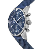 Breitling Superocean Heritage Chronograph 44 Blue Dial Blue Mesh Bracelet Watch for Men - A13313161C1S1 Authentic Buy Shop Now
