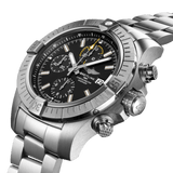 Breitling Avenger Chronograph 45mm Black Dial Silver Steel Strap Watch for Men - A13317101B1A1 Authentic Buy Shop Now