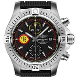 Breitling Avenger Chronograph 45mm Swiss Air Force Team Black Dial Black Nylon Strap Watch for Men - A133171A1B1X1 Authentic Buy Shop Now