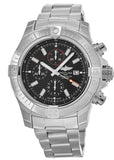 Breitling Super Avenger Chronograph 48 Black Dial Silver Steel Strap Watch for Men - A13375101B1A1 Authentic Buy Shop Now
