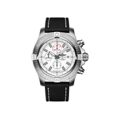 Breitling Super Avenger Chronograph 48 White Dial Black Nylon Strap Watch for Men - A133751A1A1X1 Authentic Buy Shop Now