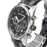 Emporio Armani Sportivo Black Dial Two Tone Ceramic Bracelet Watch For Men - AR5866 Authentic Buy Shop Now