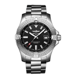 Breitling Avenger Automatic 43mm Black Dial Silver Steel Strap Watch for Men - A17318101B1A1 Authentic Buy Shop Now
