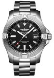 Breitling Avenger Automatic 43mm Black Dial Silver Steel Strap Watch for Men - A17318101B1A1 Authentic Buy Shop Now