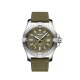 Breitling Avenger Automatic GMT 43 Green Dial Green Nylon Strap Watch for Men - A17318101L1X1 Authentic Buy Shop Now