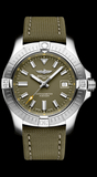Breitling Avenger Automatic GMT 43 Green Dial Green Nylon Strap Watch for Men - A17318101L1X1 Authentic Buy Shop Now
