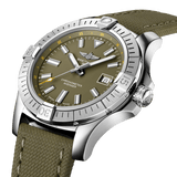 Breitling Avenger Automatic GMT 43 Green Dial Green Nylon Strap Watch for Men - A17318101L1X1 Authentic Buy Shop Now