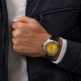 Breitling Avenger Automatic 45 Seawolf Yellow Dial Black Nylon Strap Watch for Men - A17319101I1X1 Authentic Buy Shop Now